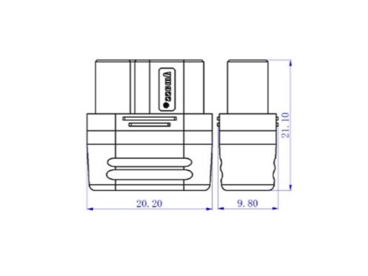 MR60 Female Connector – MR60-F.G.Y Amass Connector (1)
